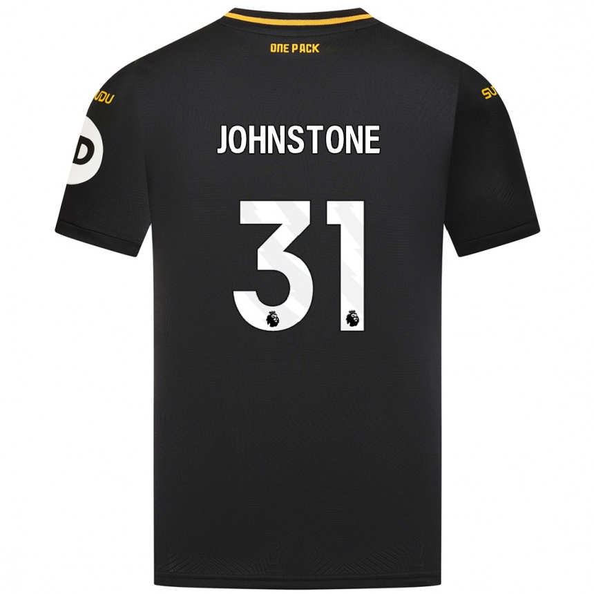 Kinder Fußball Sam Johnstone #31 Schwarz Auswärtstrikot Trikot 2024/25 T-Shirt Luxemburg