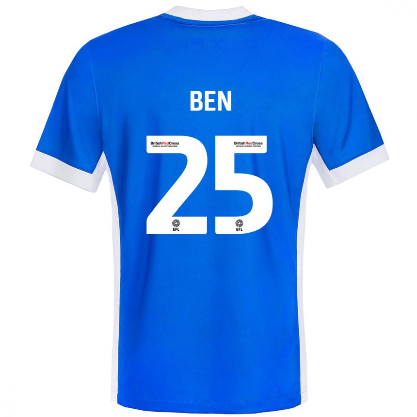 Kinder Fußball Ben Davies #25 Blau Weiß Heimtrikot Trikot 2024/25 T-Shirt Luxemburg