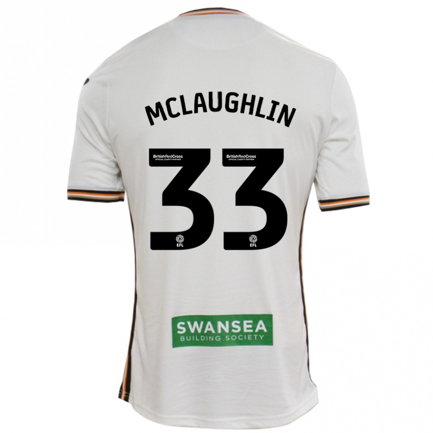 Kinder Fußball Jon Mclaughlin #33 Rot Weiß Heimtrikot Trikot 2024/25 T-Shirt Luxemburg