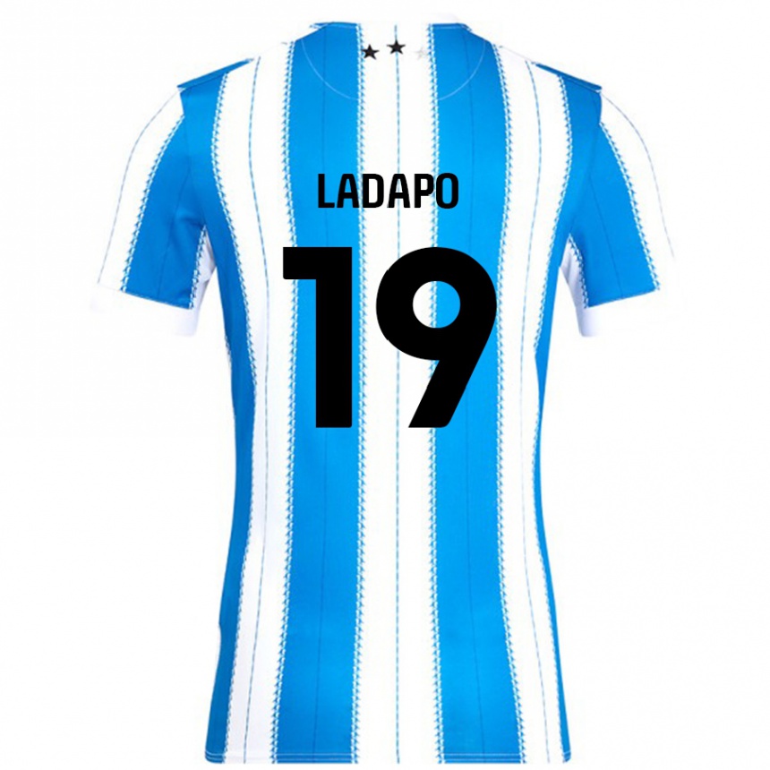 Kinder Fußball Freddie Ladapo #19 Blau Weiß Heimtrikot Trikot 2024/25 T-Shirt Luxemburg