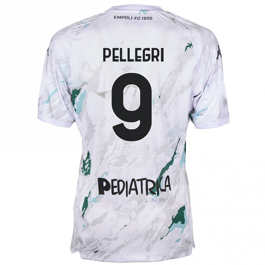 Kinder Fußball Pietro Pellegri #9 Grau Auswärtstrikot Trikot 2024/25 T-Shirt Luxemburg