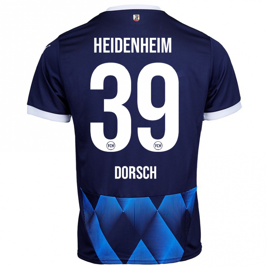 Kinder Fußball Niklas Dorsch #39 Rot Blau Heimtrikot Trikot 2024/25 T-Shirt Luxemburg