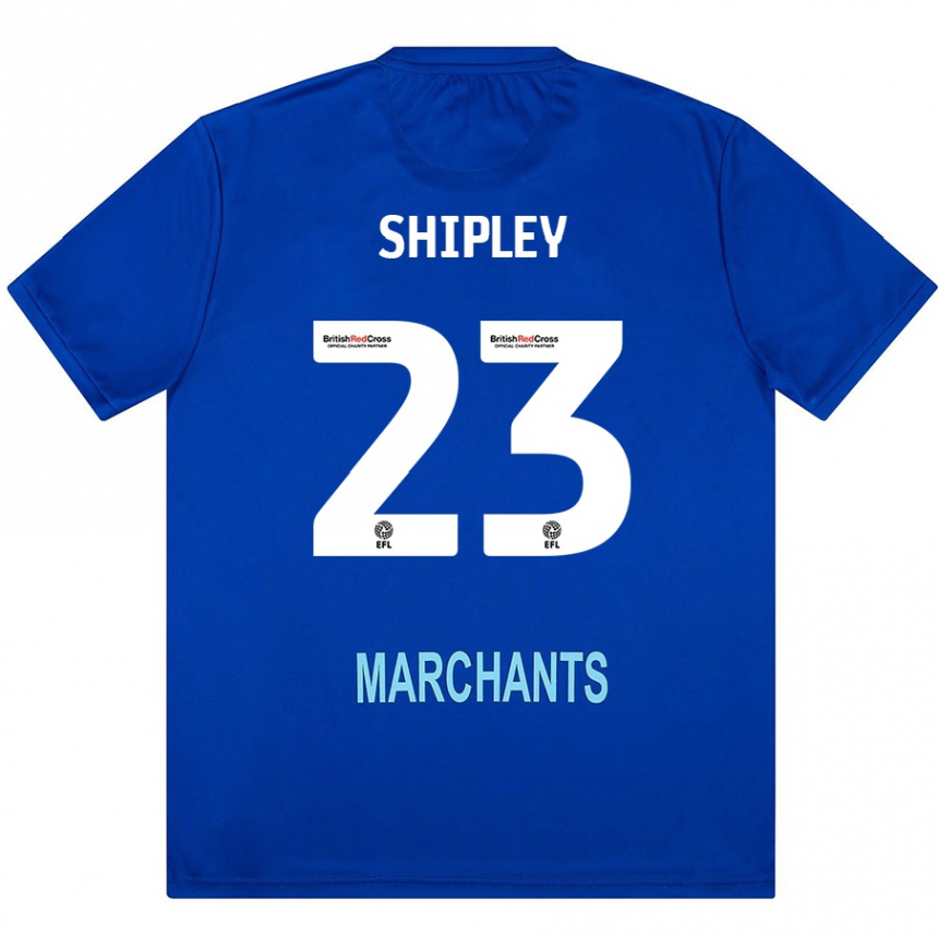 Kinder Fußball Lewis Shipley #23 Grün Auswärtstrikot Trikot 2024/25 T-Shirt Luxemburg