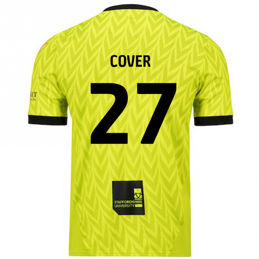 Herren Fußball Brandon Cover #27 Fluoreszierend Grün Auswärtstrikot Trikot 2024/25 T-Shirt Luxemburg