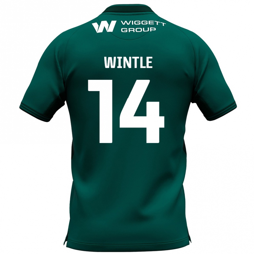 Herren Fußball Ryan Wintle #14 Grün Auswärtstrikot Trikot 2024/25 T-Shirt Luxemburg