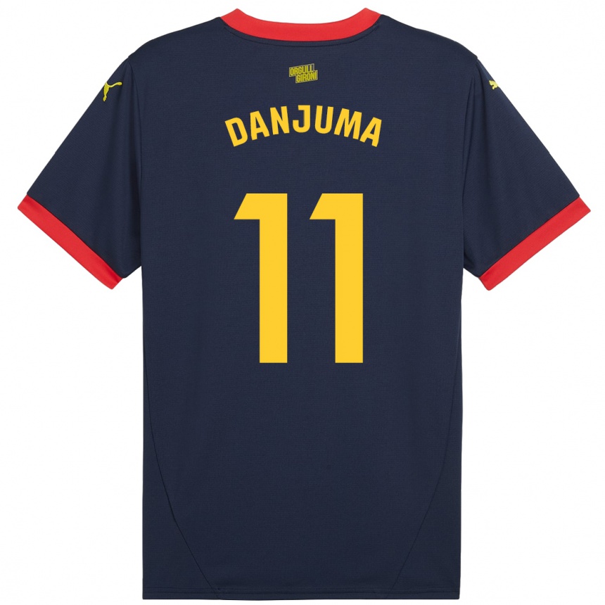 Damen Fußball Arnaut Danjuma #11 Marinerot Auswärtstrikot Trikot 2024/25 T-Shirt Luxemburg