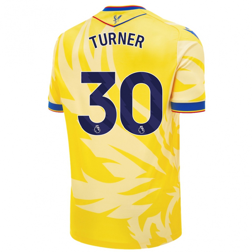 Damen Fußball Matt Turner #30 Gelb Auswärtstrikot Trikot 2024/25 T-Shirt Luxemburg